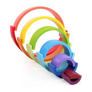 L'éducation précoce Bambins Infantile Jouets Éducatifs <span class=keywords><strong>Montessori</strong></span> <span class=keywords><strong>En</strong></span> <span class=keywords><strong>Bois</strong></span> Empileur <span class=keywords><strong>Arc</strong></span>-<span class=keywords><strong>En</strong></span>-<span class=keywords><strong>Ciel</strong></span> - Product Image 3