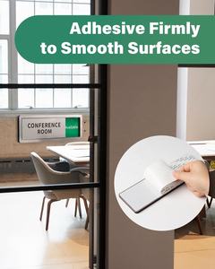 Señales de puerta de oficina para sala de conferencias, no molestar para oficina en casa, Conferencia de bienestar, letrero de puerta corredera de privacidad ocupada vacante - Product Image 4