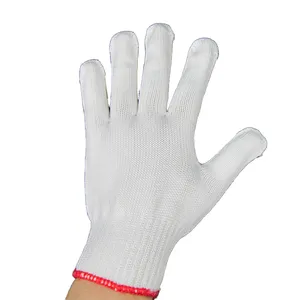 13 Máy đo bán buôn an toàn làm việc găng tay Polyester dệt kim công nghiệp làm việc găng tay