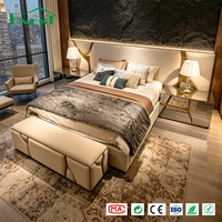 Premium-Qualität Modernes Luxus-Schlafzimmer-Möbelset im Italienischen Stil Kingsize-Bett für Hochwertige Villen und Hotelresidenzen