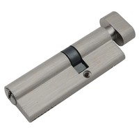 Cilindro de Seguridad Europeo Cylock de Alta Calidad, Cilindro de Latón para Cerradura de Embutir, Niquelado, Grado ANSI 3, 60-110 mm, 3 Llaves