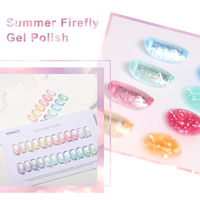 Nouveau 2026 – Vernis Gel UV 15ml Sans HEMA et Sans TPO – Qualité Supérieure pour Nail Art – Vernis Gel Effet Luciole d'Été pour Usage Professionnel en Salon