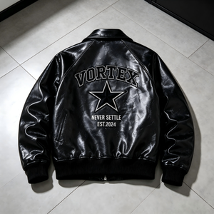 Giacca Moto in Pelle <span class=keywords><strong>Estetica</strong></span> Racing 2026 Personalizzata con Ricami Pesanti, Giacca da Motociclista con Patch Completa, Cappotto da Corsa - Produzione di Fabbrica - Product Image 2