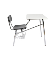 Meubles de classe personnalisés ZOIFUN, ensemble table et chaise d'étudiant en plastique rigide pour la formation