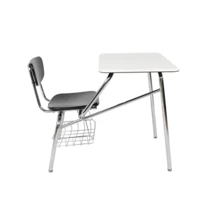 ZOIFUN Customize Classroom Furniture Hard Plastic Student Training Combo Desk And Chair