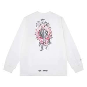 Maglietta a Maniche Lunghe <span class=keywords><strong>AR</strong></span> Border Fashion in Cromo di Alta Qualità, Girocollo, Puro Cotone, Unisex, Vestibilità Ampia, Vendita all'Ingrosso - Product Image 5