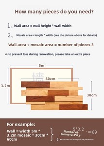 Panneau mural en mosaïque <span class=keywords><strong>de</strong></span> bois massif, panneau décoratif en bois pour <span class=keywords><strong>fond</strong></span> <span class=keywords><strong>de</strong></span> télévision, porte invisible en bois <span class=keywords><strong>de</strong></span> Cumaru pour maison <span class=keywords><strong>de</strong></span> thé, restaurant, hôtel - Product Image 6