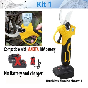 Cisailles à cliquet industrielles alimentées par batterie au lithium, lames en acier inoxydable, capacité de coupe de 20-30 mm pour l'élagage des arbres fruitiers et des jardins - Product Image 2
