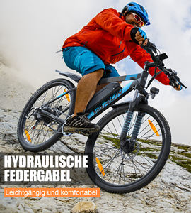 Expédition rapide dans l'UE ! Vélo électrique de montagne 27,5 pouces 250W, autonomie 70 km, suspension avant, étanche IP65, en stock en Europe - Product Image 4