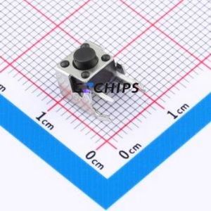 TC-6615-5.0-260g Tactile Switch Through hole,7.5x3.6mm Switch Single Pole Single Throw Round Button 2.6N Right Angle Insert - Product Image 1