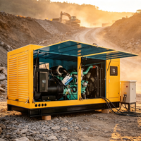 Groupe électrogène diesel à puissance stable et à fonctionnement continu, type ouvert silencieux, pour sites isolés, stations balnéaires et applications industrielles
