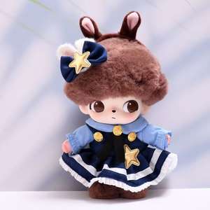 라부부용 럭셔리 세트 시리즈 봉제인형 브랜드 리본 헤어 액세서리 포함 드레스 - Product Image 2