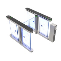 WKT Zkt Pintu Putar Otomatis Berbahan Baja Anti Karat dengan Pengenal Sidik Jari & Wajah, Dioperasikan dengan Koin, Kecepatan Pembukaan 0.2 Detik untuk Pusat Kebugaran & Stasiun Bus