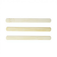 Bâtonnets de crème glacée en bambou de qualité supérieure, fournis directement par l'usine, polis, naturels, compostables, gravés sur mesure