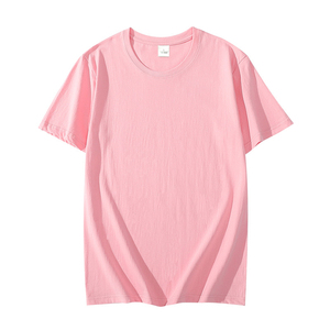 Camiseta Oversize de Algodón 100% Tejido, Manga Corta, Cuello Redondo, Color Liso, Anti-Pilling, Transpirable, Venta al por Mayor - Product Image 4