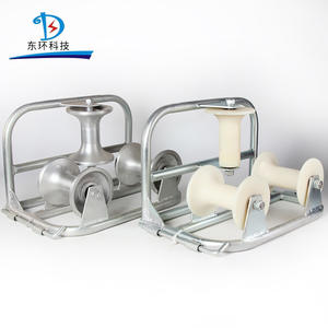 Poulie d'angle à trois roues pour câble, courroie plate, courroie trapézoïdale, courroie crantée, en acier, avec roue en nylon ou en aluminium - Product Image 1