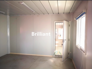 Venta caliente 20ft 40ft Panel de sándwich de acero Oficina Dormitorio Cocina al aire libre Almacén Apartamento Hospital Casas de contenedores plegables - Product Image 5