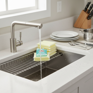 Éponges et tampons à récurer multi-usages anti-rayures – 12 tampons premium pour le lavage de la vaisselle et le nettoyage – Série K - Product Image 3