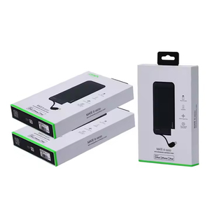 Tùy chỉnh siêu mỏng ngân hàng điện bao bì Hộp Quà Tặng cửa sổ ngăn kéo hộp cho điện thoại di động ngân hàng giấy gói hộp - Product Image 1