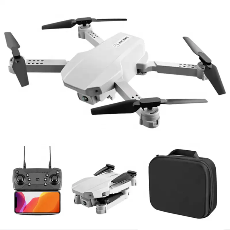 WiFi FPV with 4K HD Dual Camera Altitude Hold Mode Foldable RC Drone Quadcopter with camera and LED light