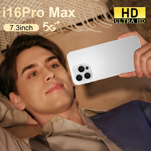 2025 Gốc Chất Lượng Cao I16Pro Max 16GB + 1Tb Android 13 5G Điện Thoại Thông Minh Trên toàn cầu Tương Thích 108MP Phía Sau Máy Ảnh - Product Image 2