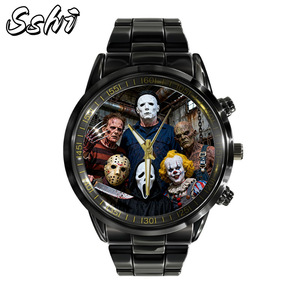 Reloj <span class=keywords><strong>de</strong></span> pulsera <span class=keywords><strong>de</strong></span> cuarzo con banda <span class=keywords><strong>de</strong></span> acero a la moda para hombre, hecho a medida, serie <span class=keywords><strong>de</strong></span> películas <span class=keywords><strong>de</strong></span> <span class=keywords><strong>terror</strong></span>, personaje periférico para aleación <span class=keywords><strong>de</strong></span> comercio exterior - Product Image 3