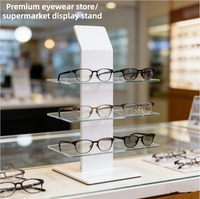 Support d'affichage pour lunettes en acrylique transparent, support multifonctionnel pour lunettes de soleil, pour les magasins de vente au détail de lunettes, support pour lunettes de soleil et lunettes