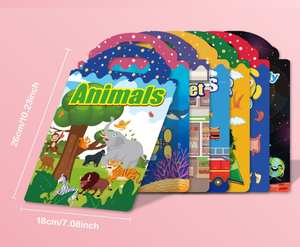 <span class=keywords><strong>Libro</strong></span> de Pegatinas de Escenas para Niños, Desarrollo de la Concentración, Removible y Reutilizable, <span class=keywords><strong>Libro</strong></span> Silencioso para Entrenamiento de la Concentración - Product Image 4