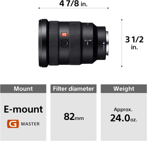 เลนส์มุมกว้าง F2.8 GM SO-FE 16-35มม. (SEL1635GM), เซ็นเซอร์ CMOS สีดำกล้องมิลเลอร์เลส - Product Image 4