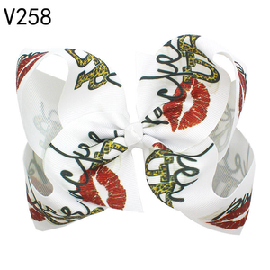 โบว์ติดผมบูติก8วันวาเลนไทน์พร้อมคลิปจระเข้คลิปใหญ่รูปหัวใจรักขนาดใหญ่สำหรับเด็กผู้หญิง - Product Image 2