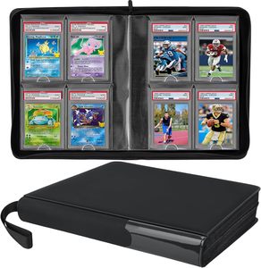 Portefeuille de collection de cartes TCG en cuir PU imperméable avec logo personnalisé, fermeture éclair, 4 pochettes, pour cartes <span class=keywords><strong>Pokémon</strong></span> - Product Image 1