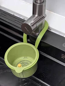 Wholesale Detachable <b>Plastic</b> Hanging Drain <b>Basket</b>, Press-Type Kitchen Fruit Rack with Easy No-Drilling Installation - Product Image 5