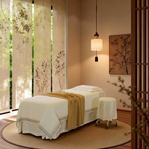 Juego de sábanas de mesa de masaje para habitación de SPA de gama alta, colcha de belleza, cubierta de cama de masaje nórdica Simple de lujo de 4 piezas - Product Image 6