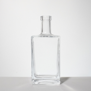 Bespoke 700 ml 750ml hình chữ nhật Glass Whiskey Vodka Tequila chai 500ml Rỗng phẳng chai rượu với nút chai Màn hình in ấn - Product Image 6