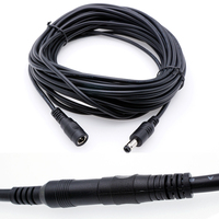 5521 5.5*2.1 2.5mm mâle femelle extension câble d'alimentation cc 12V 24V cuivre CCTV connecteur prise LED Jack caméra 5 10 15 20m PVC