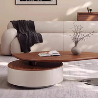 Table basse irrégulière créative en forme de feuille pour salon, style moderne, luxe léger, minimaliste, pour petit appartement, vente en gros fabricant
