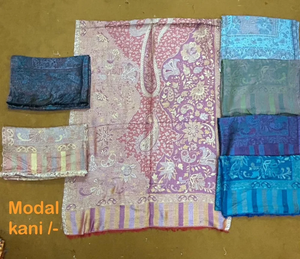 Écharpe en modal multicolore Kani, imprimé cachemire traditionnel, douce et élégante pour femmes, 28x80 pouces - Product Image 5