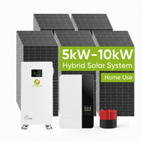 Système d'énergie solaire hybride Xinyu 10 kW, 8 kW, 6 kW, 5 kW, 8 kW, 10 kW - Kit complet pour maison