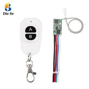 433Mhz DC 12V 24V universel sans fil télécommande commutateur Mini taille RF relais récepteur 433.92 Mhz kit de bricolage pour lumière LED