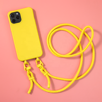 Coque de téléphone portable en TPU avec nom intérieur détachable, carrée, mate et douce, pour iphone 14 13