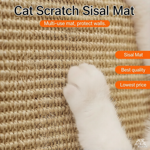 Moderno Tappetino Multifunzionale in Sisal <span class=keywords><strong>per</strong></span> Gatti, Antiscivolo, <span class=keywords><strong>per</strong></span> Affilare le Unghie e Proteggere Mobili e Pareti - Product Image 2