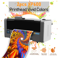 Pengiriman Cepat Printer DTF untuk Semua Jenis Kain, Printer DTF A2 A3, Mesin Cetak DTF 42cm, Mesin Penggoyang Bubuk untuk Dual Xp600