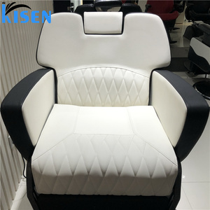 KISEN White Barber Chair Beauty Salon Furniture Barber Chair Modern Shampoo Chairs Set Hair Salon Furniture Synthetic Leather - Product Image 2