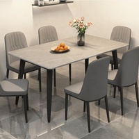 Ensemble de table à manger de luxe moderne avec 4/6 chaises