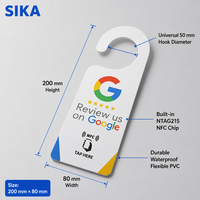 Carte de visite professionnelle NFC SIKA pour hôtel, carte PVC ISO avec code QR, étanche, carte de membre avec étiquette « Ne pas déranger »