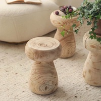 Table d'appoint en bois massif de haute qualité fabriquée à la main moderne pour salon Table d'extrémité rustique respectueuse de l'environnement en gros