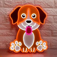 Yavru yavru Neon burcu Logo işareti Anime akrilik yaratıcı ev Bar duvar aydınlatma hızlı teslimat dükkanı restoran duvar dekorasyon