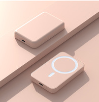 Banco de Energía Inalámbrico Personalizable de Alta Capacidad de 10000 mAh con Carga Rápida de 15 W, Interfaces USB-C/Tipo-C, Banco de Energía Magnético