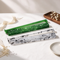 Support de pousseur de tuiles de mahjong américain marbré à l'encre, 18,5 pouces, design sable mouvant de Noël, idéal pour les cadeaux de Noël