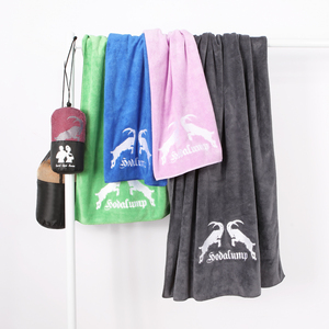 Coiffure Microfibre SPA Barbershop Microfibre Cheveux Beauté Gym Sports avec Serviettes de Salon Logo Personnalisé Serviette Noire pour Salon - Product Image 2